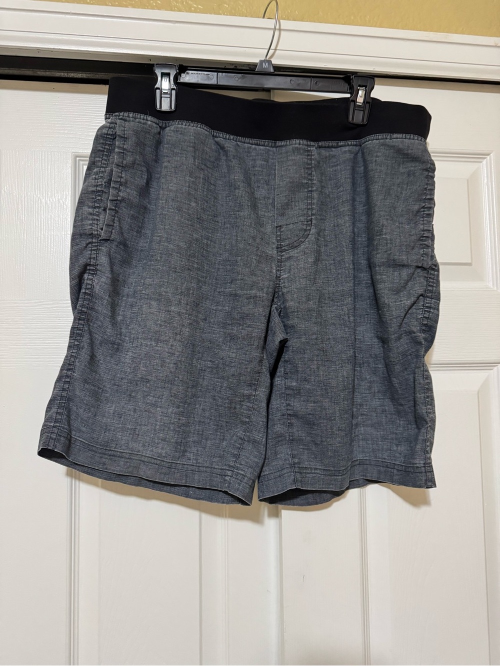 Prana Men's Grey Casual Elastic-Waist Shorts